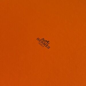 Hermès Classic Orange Leather Piece (box)